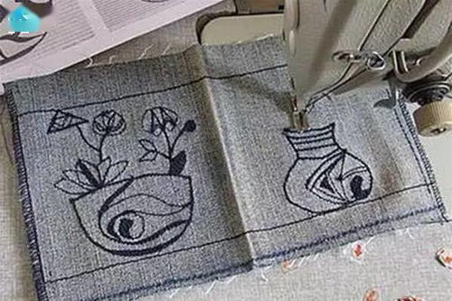 牛仔布diy漂亮的手工筆筒創(chuàng)意制作教程